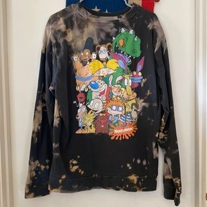 Nickelodeon rugrats bleached over sized shirt